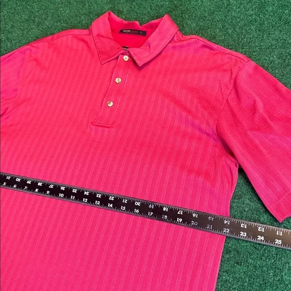 Vintage Tiger Woods Collection by Nike Dri-Fit Polo (Light red-ish color / Sz L) - Picture 1 of 7